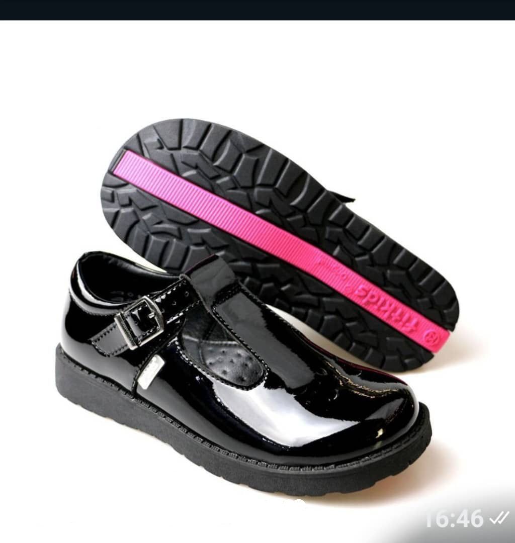Girl's Shiny School Shoes