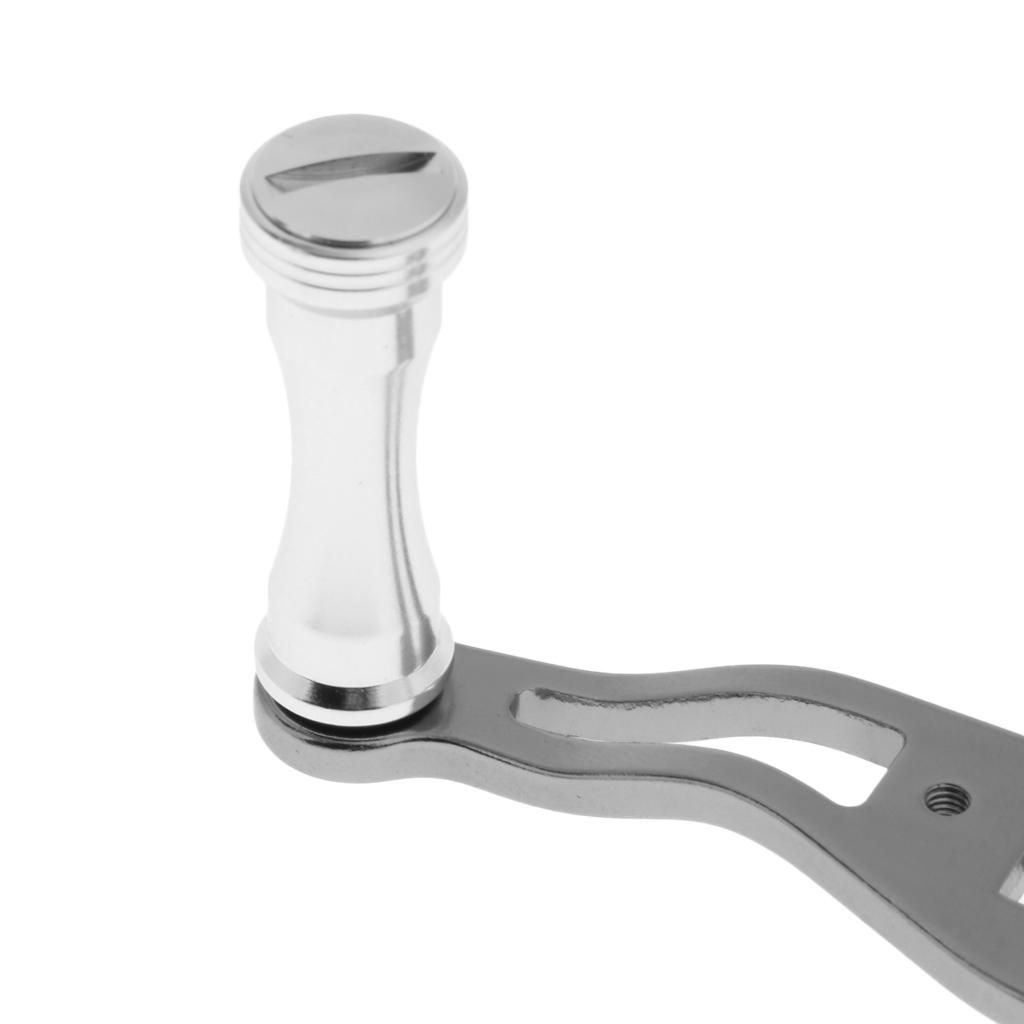 Aluminum Alloy  Reel Handle Knob For D/S/A Baitcasting Silver