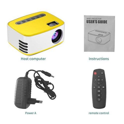 T20 Built-in Same-screen Version Of The Mini Portable Storage Bag USB LED Home Photo Media Video Payer Cinema Projector