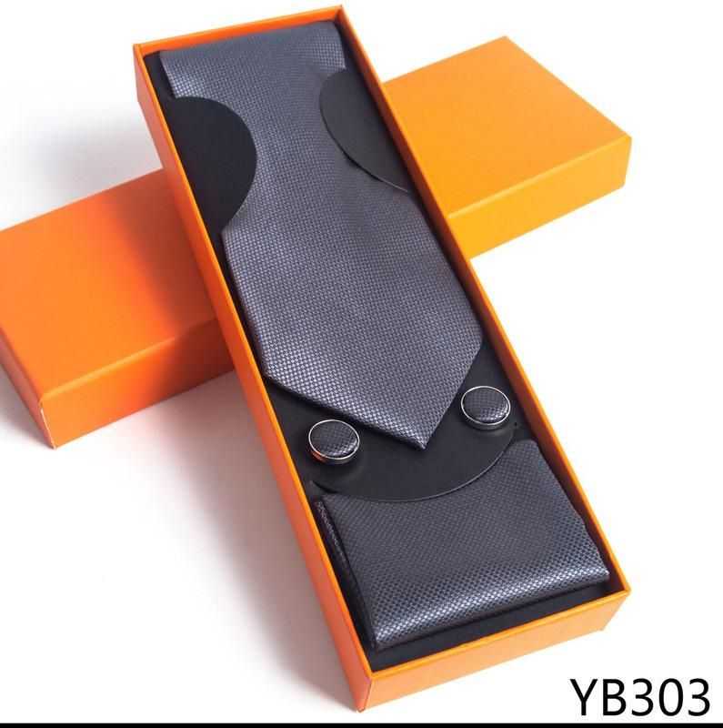 Men'S Tie Gift Box 3-Piece Men'S Tie Square Cuff Gift Box Set YB303