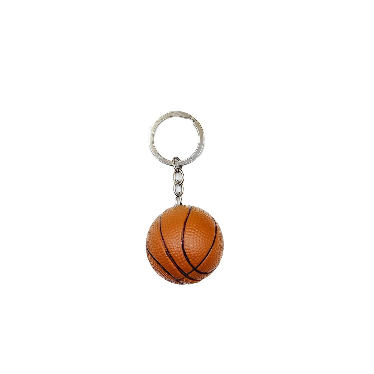 Key Holder Basketball Goodie Bag Keychain Brown