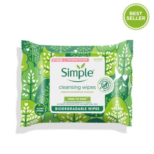 Kind To Skin Biodegradable Cleansing Wipes / 20 Wipes