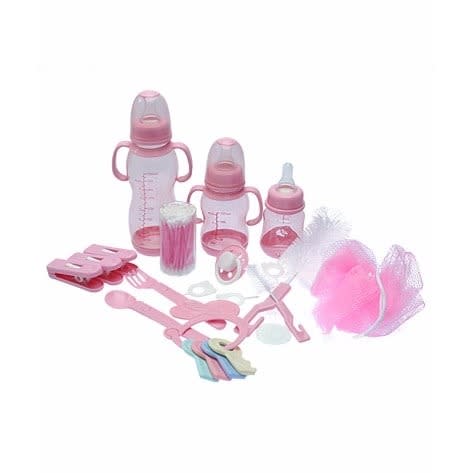Universal Baby Feeding Bottle Set - Baby Bank -pink