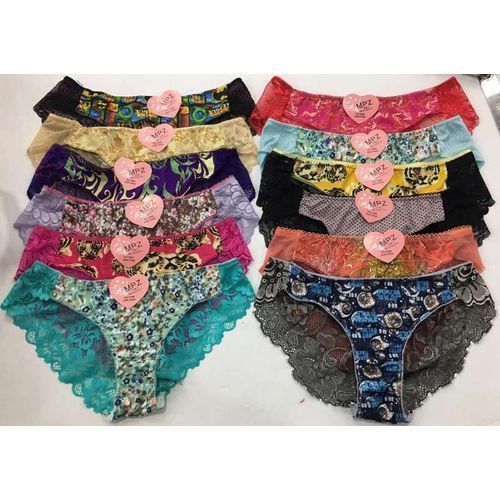 Ladies Panties Cotton With Lace Best Offer -  6 IN 1