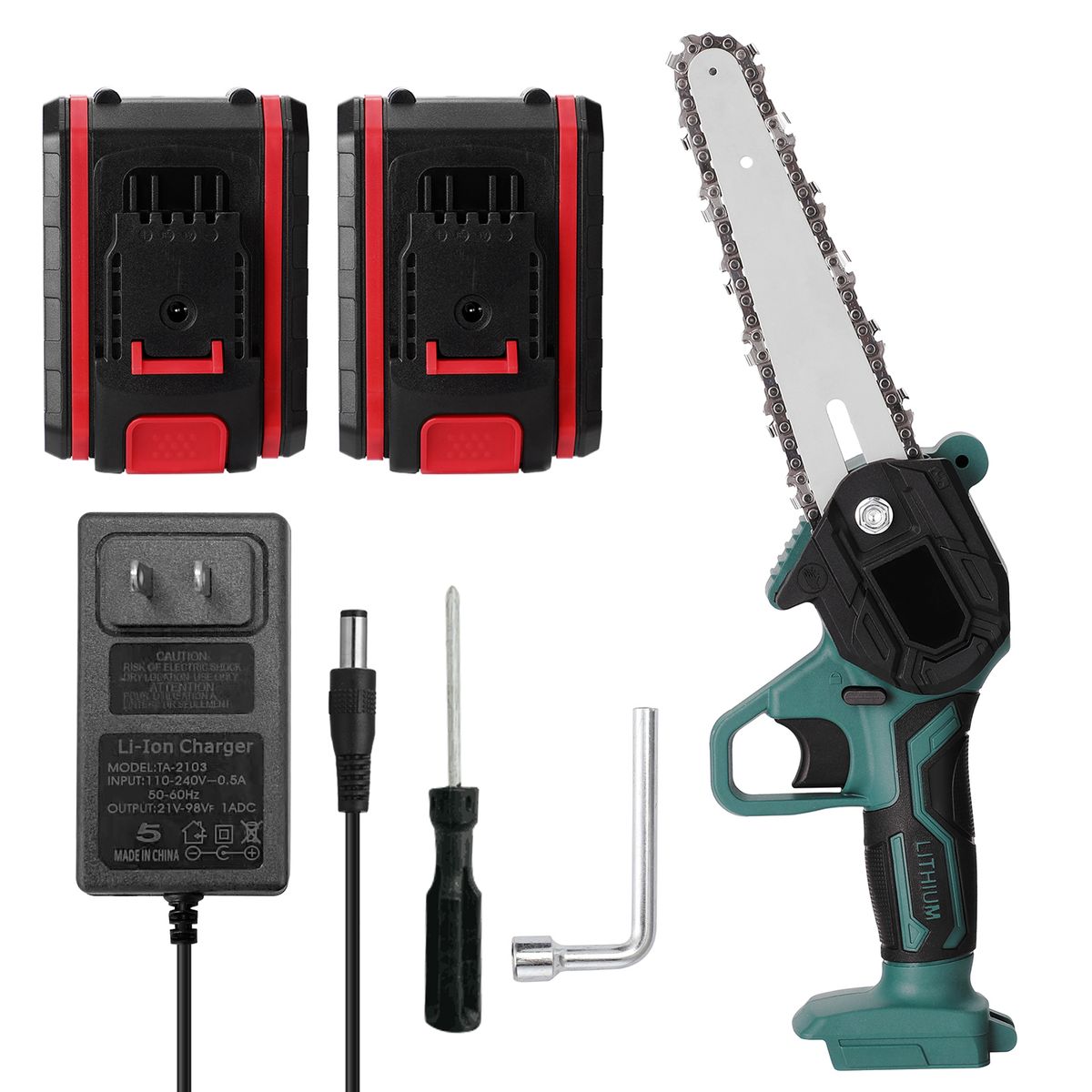 21V Two Battery Portable Mini Electric Pruning Saw