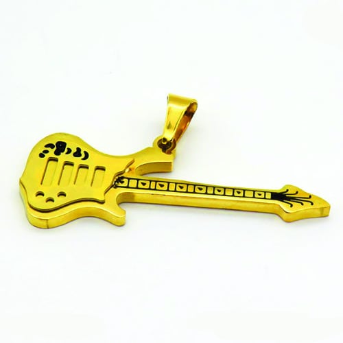Guitar Pendant - Gold