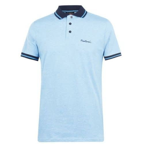 Pin Stripe Polo Shirt - Sky Blue