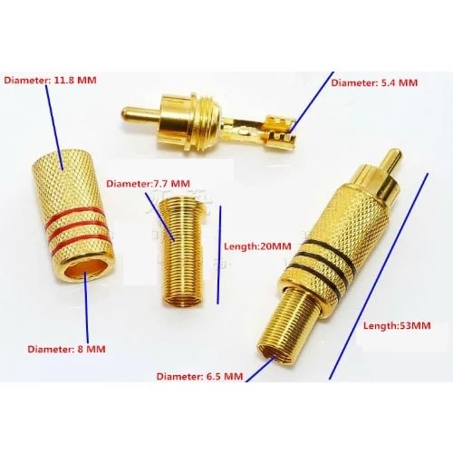 Bnc Cctv Av Connectors - 100 Pieces