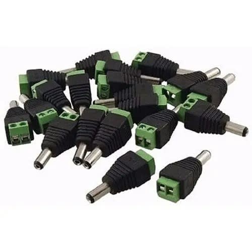10-pieces Cctv Power Plugs For Surveillance Camera