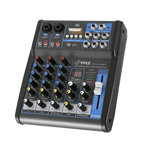 Pyle Professional Audio Mixer Sound Board Console System Int