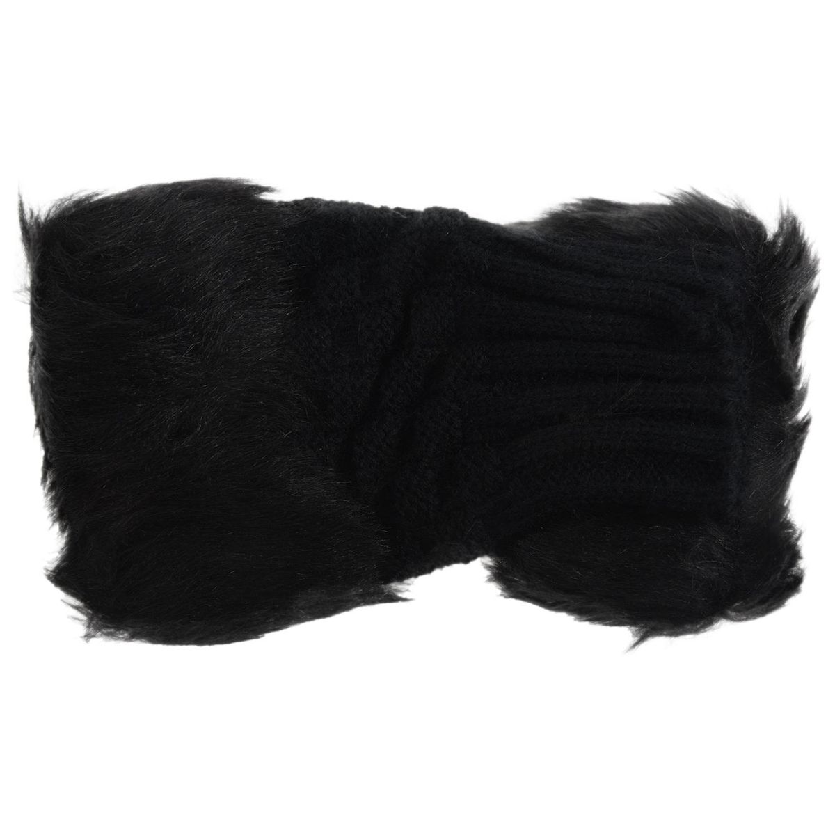 Lady Girl Shaggy Faux Fur Knit Fluffy Hands/LEG Warmers
