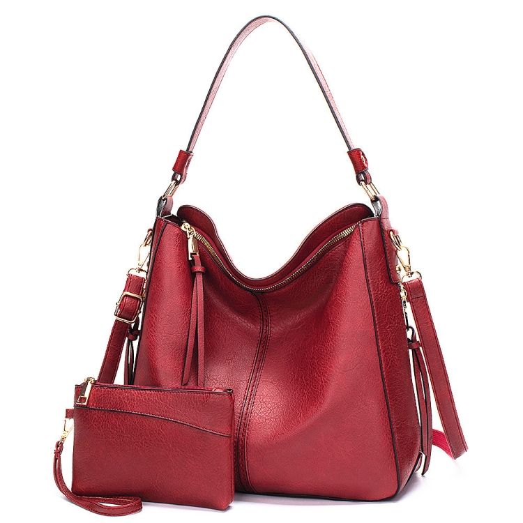 7871 Large Capacity Handbag, Color: 2-In-1 Red