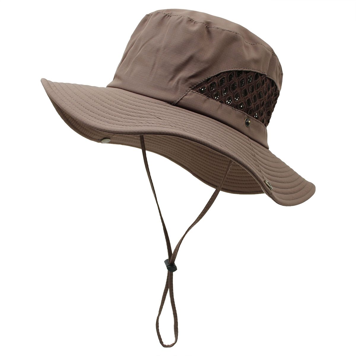 Fishing Hat?Foldable?Decorative?Cotton?Young-Coffee