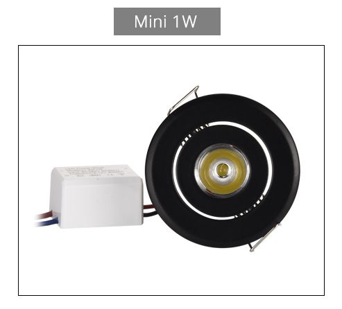 Special Black LED Downlight Dimmable Mini 1W 3W 4W 5W 7W