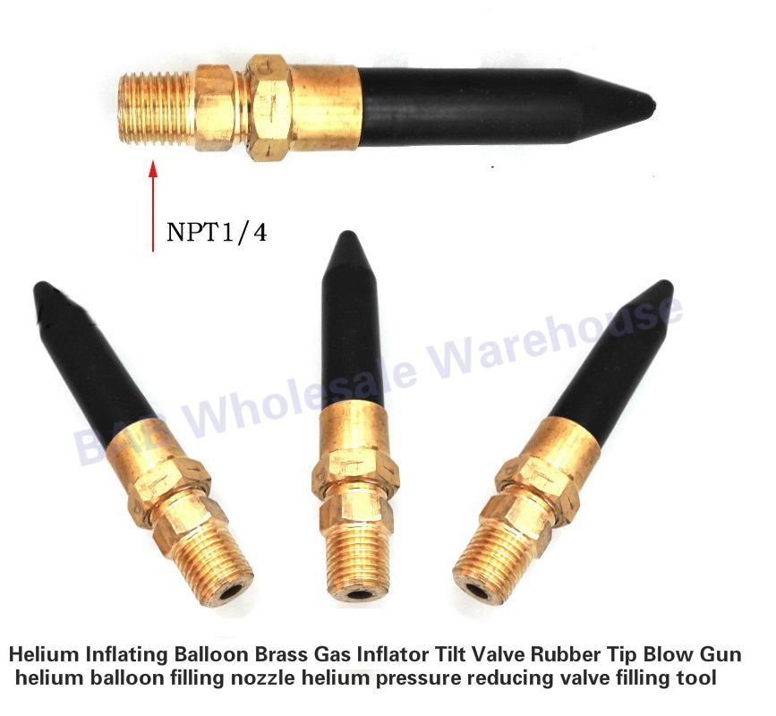 1pc 15MPa Helium Inflating Balloon Brass Gas Inflator Tilt