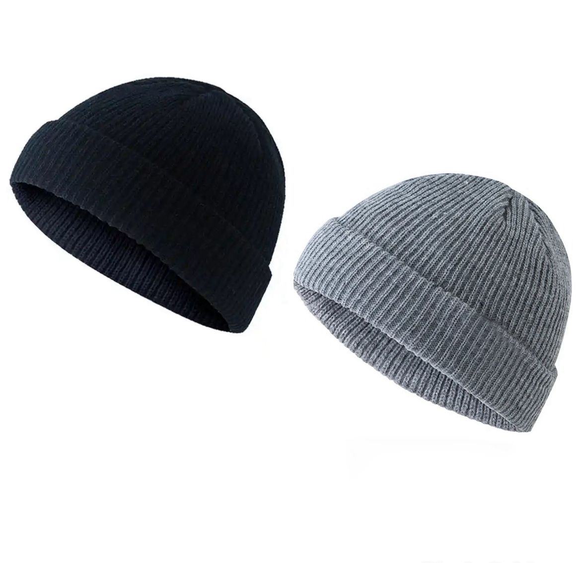 2 IN 1 UNISEX FOLDABLE HEADWARMER BEANIE HAT