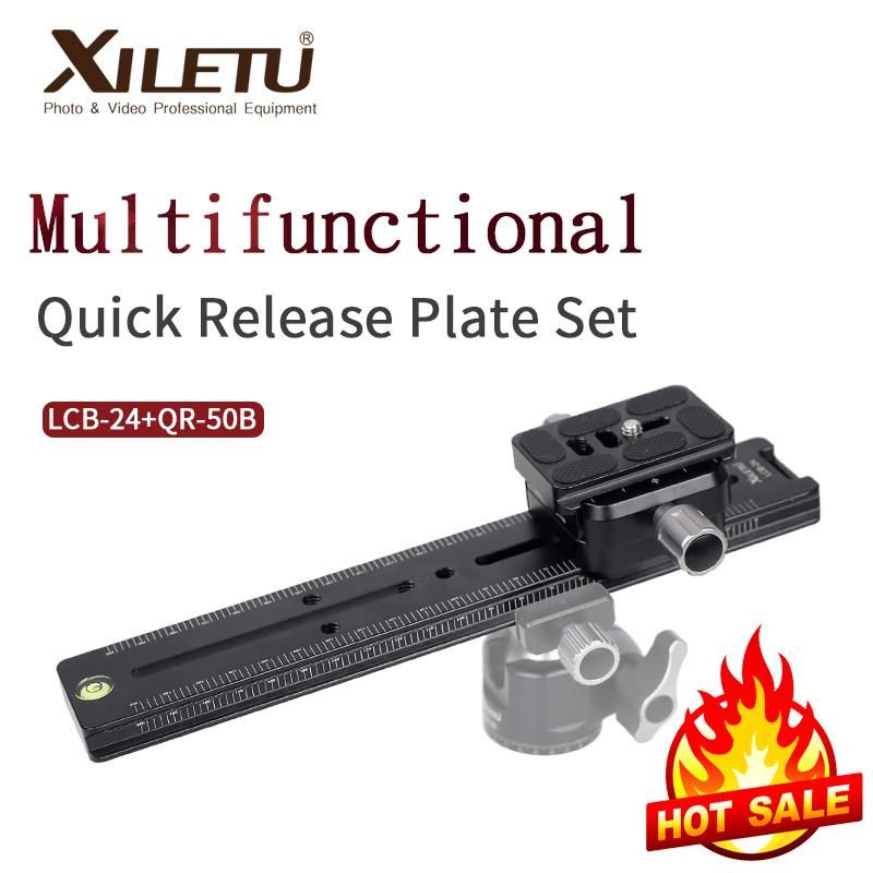 LCB-24B Track Dolly Slider Focusing Focus Rail Slider & Clamp with QR Plate Meet Arca Swiss For DSLR Camera Nikon Canon