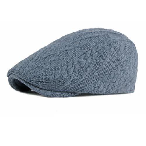 Unisex Knitted Woolen  Panama Hat - Blue