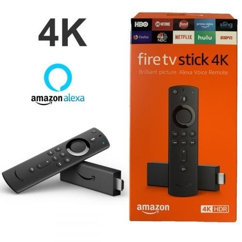 Amazon Fire Tv Stick 4k Streaming Media Player - Black