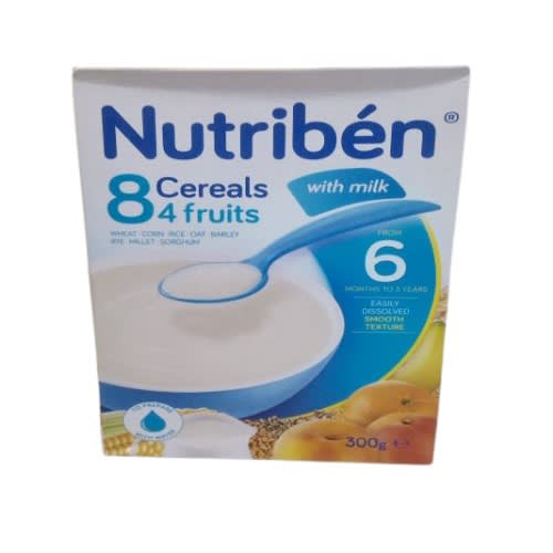8 Cereals + 4 Fruits With Milk- 300g