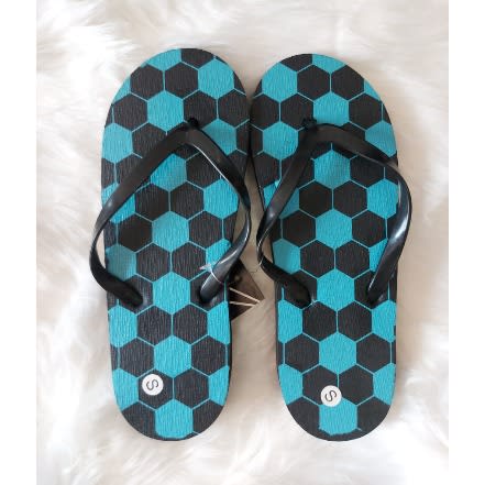 Green Print Girl Slippers