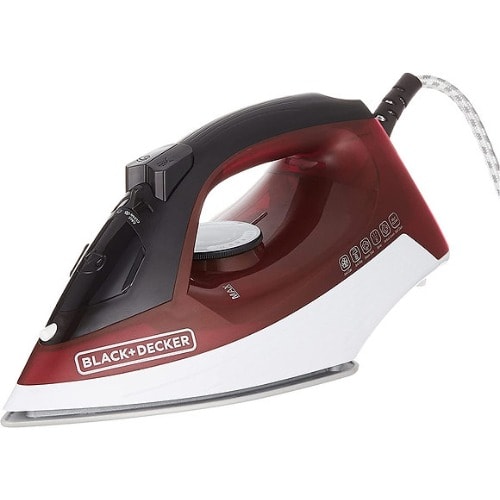 Steam Iron With Anti Drip X1550-b5, 1600W - Red & White