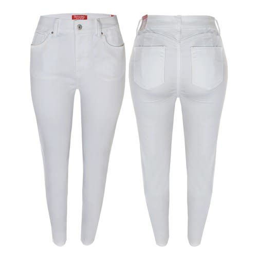 Womens Skinny 90500 White Jeans