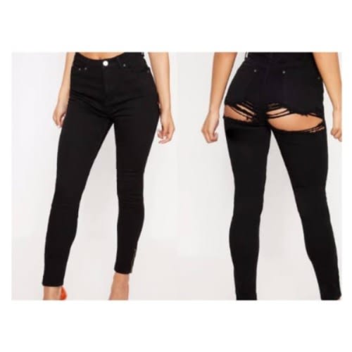 Ripple Party Bum Jean - Black