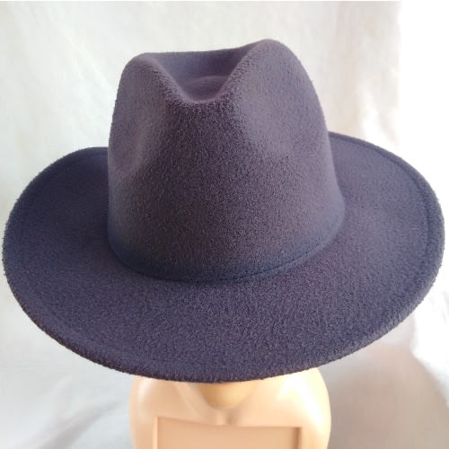 Suede Fedora Hat For Men And Women - Purple