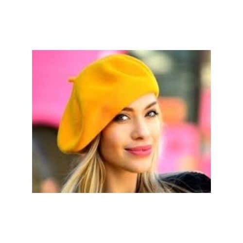 Ladies Beret - Yellow