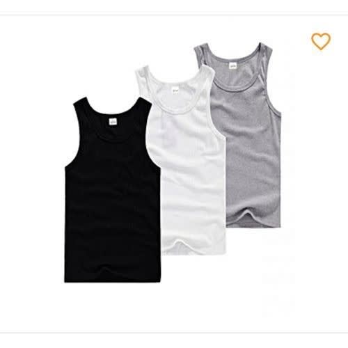 Men's 3 In 1 Singlet - Black White And Grey