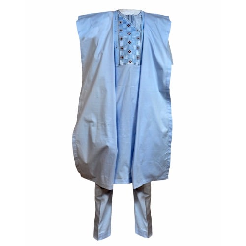 Sky Blue Agbada