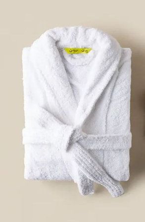 Bethany Unisex Cotton Bathrobes Free-Size, White