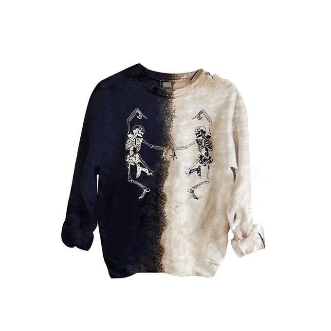 Crewneck Casual Letter Multi-Color Hedging Clothing Movie Characters M