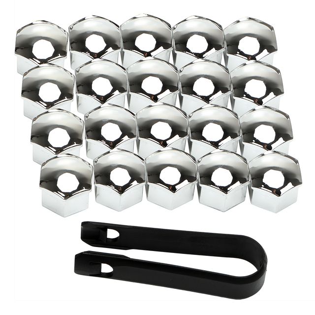 20pcs 17mm/19mm Car Wheel Nut Caps Auto Hub Screw Cover