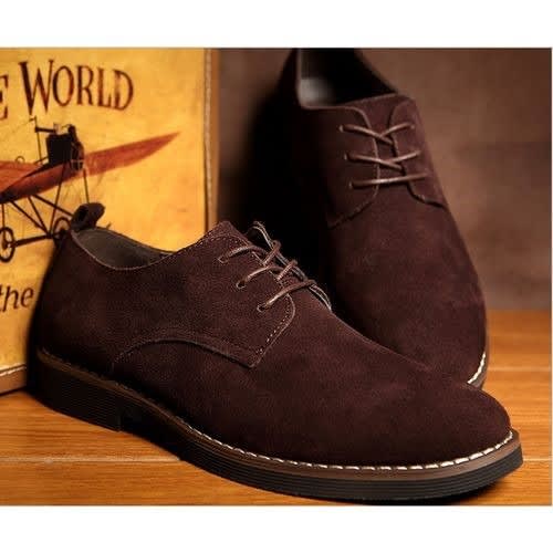 Fashion Suede Shoe - Brown