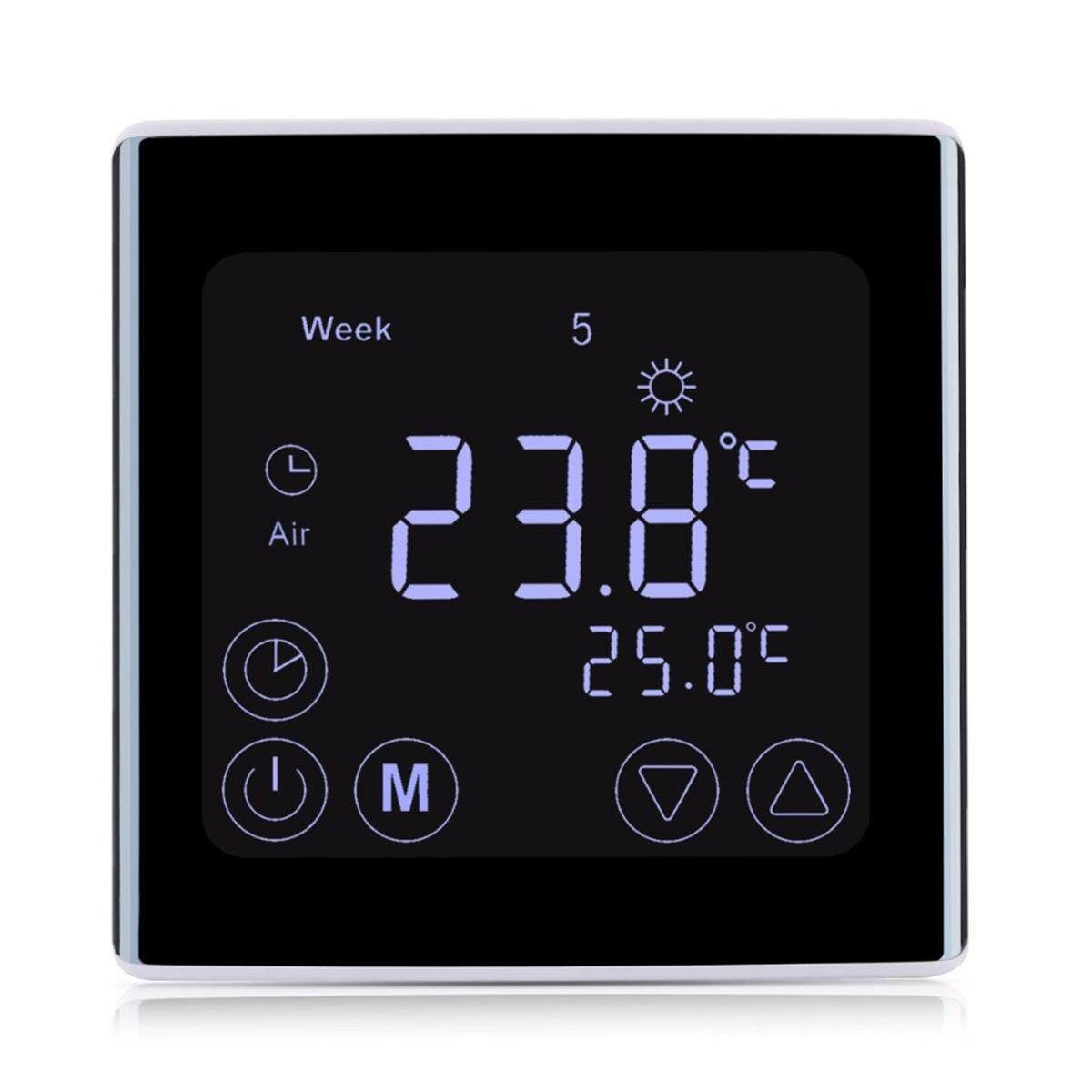 LCD Touch Screen Wall Floor Termostat 85-250V 16A Weekly Programmable Automatic Temperature Control System
