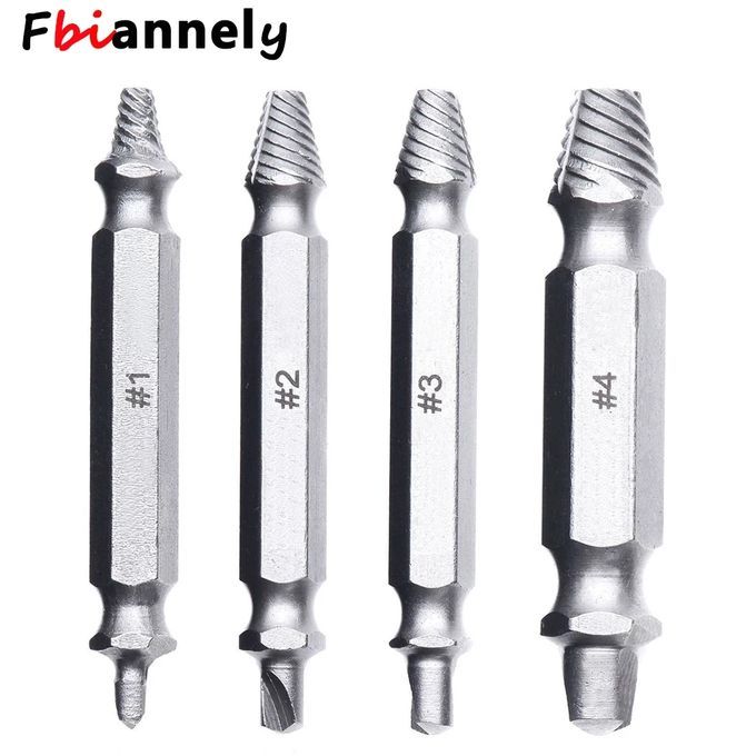 4Pcs Damaged Screw Extractor Set