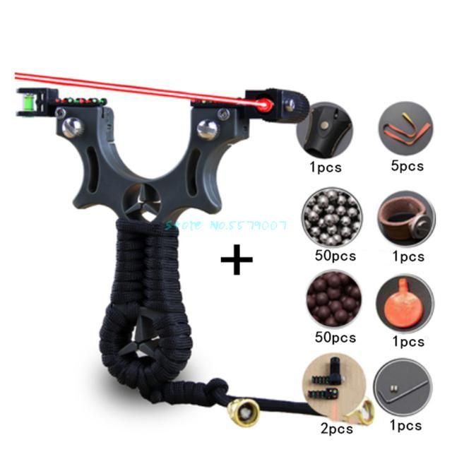 Level Instrument Laser Aiming With Gun Slingshot Equipped