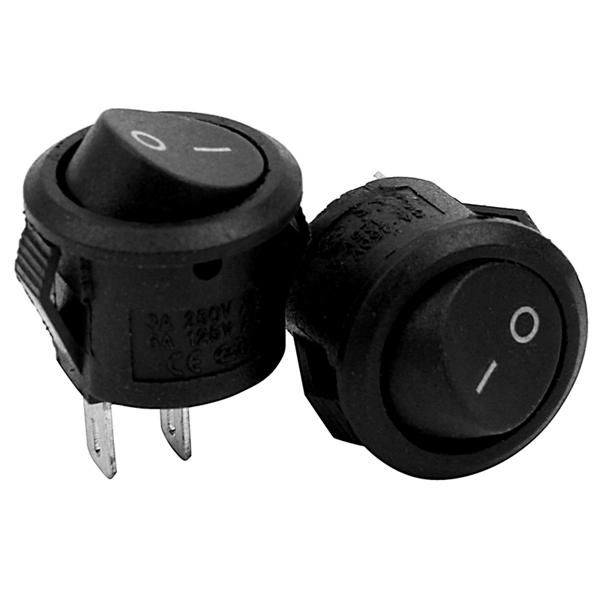 2x On/Off Latching Press Buttons Rocker for Car Auto Boat bl