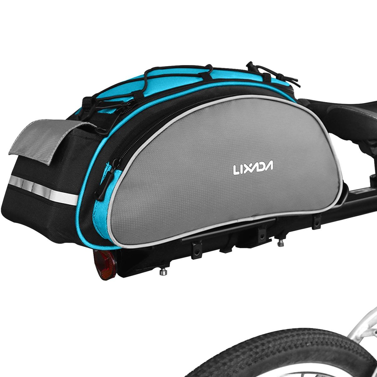 13L Multifunctional Bicycle Rear Seat Bag Outdoor Cycling Bike Rack Seat Bag Rear Trunk Pannier Backseat Bag Handbag Shoulder Bag