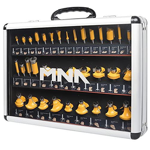 MNA Router Bits 35 Pcs Set 35 Pieces 14 Inch Shank Router Bi