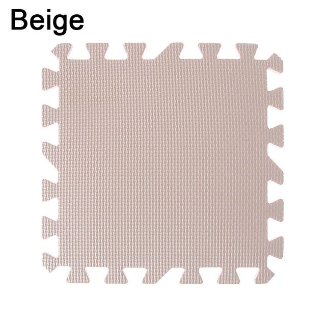 1pc 30x30cm Soft Eva Foam Mat Baby Play Pad Yoga Pad Beige