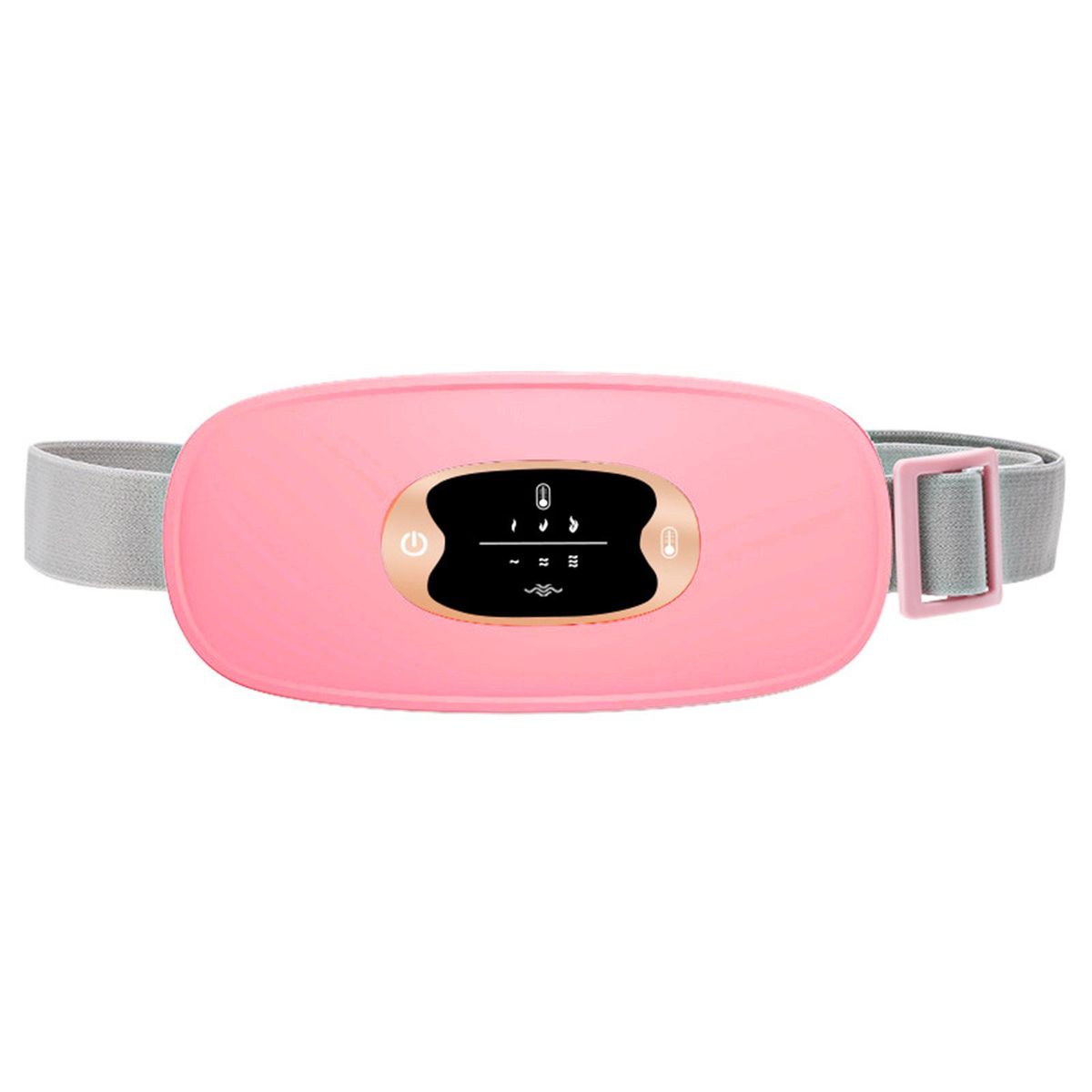 Portable Cordless Heating Pad Belt Electric Waist Belt Device for Women Waist Massager Stomach Waist Belly Uterus Warming Belt 3 Heat Levels and 3 Massage Modes USB Rechargeable