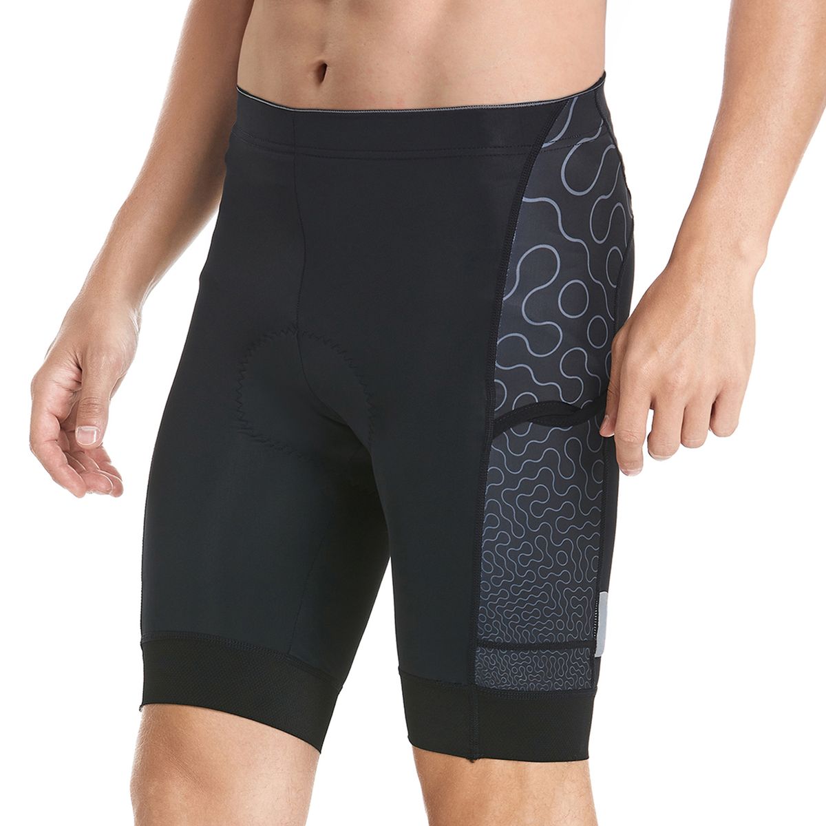 Men Cycling Shorts Padded Bike Shorts With 3 Pockets