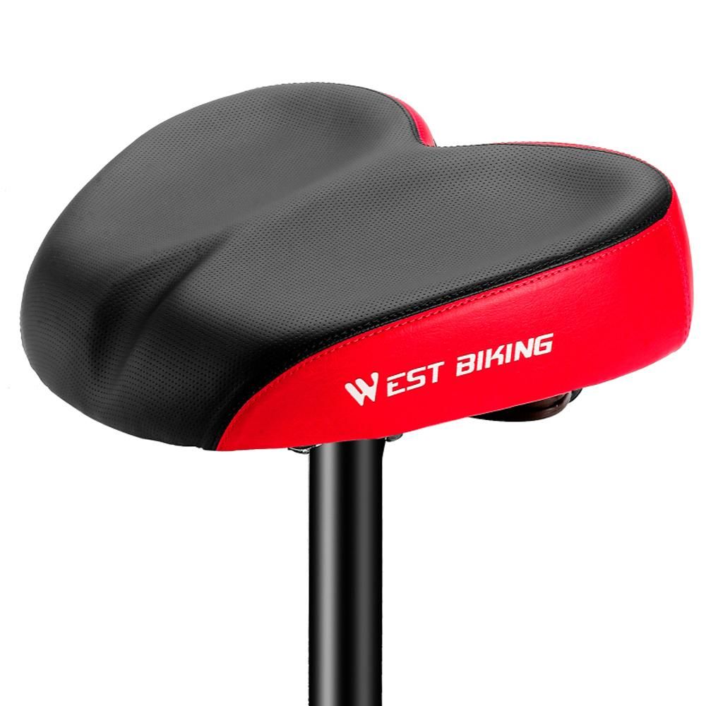WEST BIKING Ergonomic Bicycle Replacement Saddle Soft Widen Thicken Road Bike Cushion Long Distance Riding Comfortable Shockproof Cycling Seats