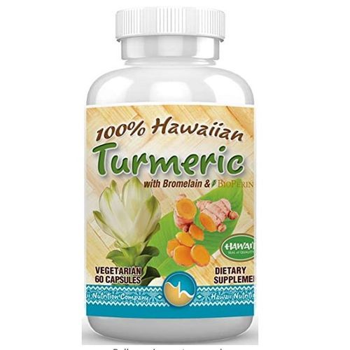 100% Turmeric With Bromelian 60 Capsules