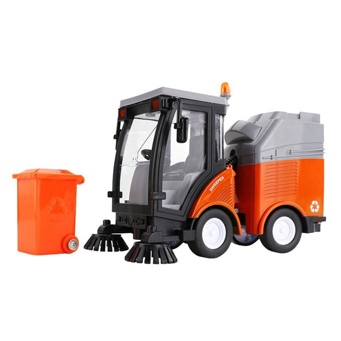 Road Sweeper Simulation Model Sanitation Car Garbage Truck Musical Toy