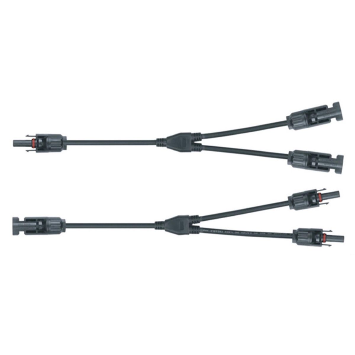 M/FF and F/MM Solar Connector DC1500V Y Branch Parallel Adapter Cable Cord Plug Tool Kit for Solar Panels