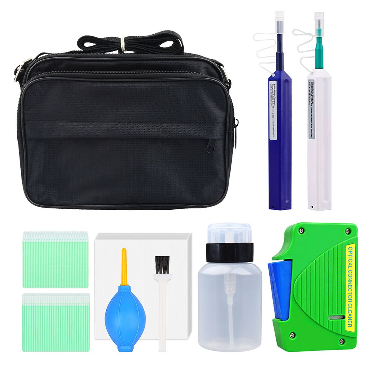 Optical Fiber End Face Cleaning Tool Set
